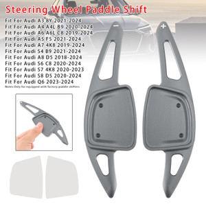 2023-2024 Audi Q6 Steering Wheel Paddle Shifter Extension Aluminium Grey Generic
