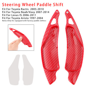 2006-2011 Lexus IS Steering Wheel Paddle Shifter Extension Carbon Fiber Red Look Generic