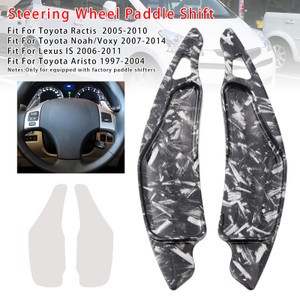 2007-2014 Toyota Noah/Voxy Steering Wheel Paddle Shifter Extension Black Forged Pattern Generic