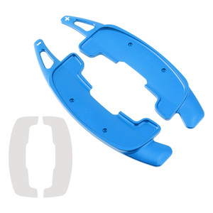 2021-2023 Jaguar XFL Steering Wheel Paddle Shifter Extension Aluminium Blue Generic