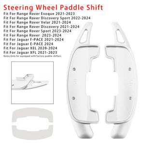 2021-2024 Range Rover Velar Steering Wheel Paddle Shifter Extension Aluminium Silver Generic