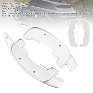 2021-2024 Jaguar F-PACE 2021-2024 Steering Wheel Paddle Shifter Extension Aluminium Silver Generic