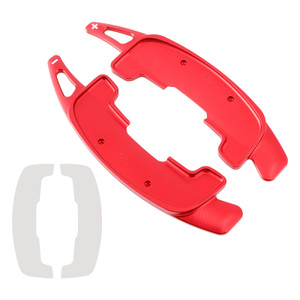 2021-2024 Jaguar F-PACE 2021-2024 Steering Wheel Paddle Shifter Extension Aluminium Red Generic