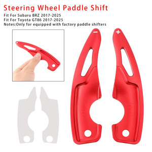 2017-2025 Toyota GT86 Steering Wheel Paddle Shifter Extension Steering Wheel Paddle Shifter Extension Aluminium Red Generic
