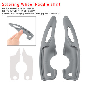 2017-2025 Toyota GT86 Steering Wheel Paddle Shifter Extension Steering Wheel Paddle Shifter Extension Aluminium Grey Generic