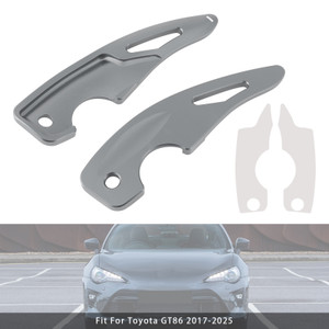 2017-2025 Toyota GT86 Steering Wheel Paddle Shifter Extension Steering Wheel Paddle Shifter Extension Aluminium Grey Generic