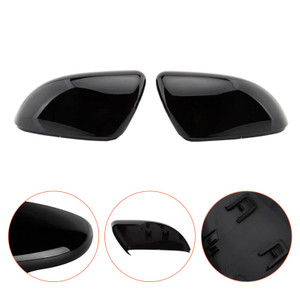 2009-2013 VOLKSWAGEN GOLF MK6 HATCHBACK CONVERTIBLE 2pcs Door Wing Mirror Cover Caps Casing Gloss Black Generic