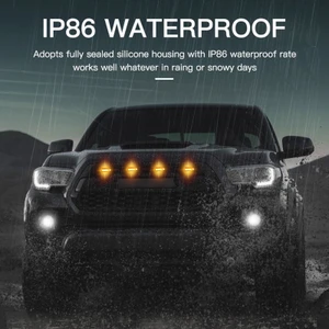 3Pcs Front Grille LED Lighting RGB With APP Controller For SUV off-road vehicles
