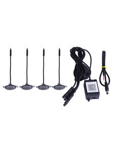 4Pcs Front Grille LED Lighting RGB With APP Controller For SUV off-road vehicles