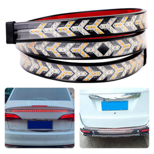 Car Truck LED TailLight Strip Turn Signal Lamp Flowing Dynamic Fish Bone 1.5 meters