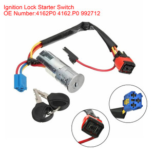 1998-2010 Peugeot 206 Ignition Lock Starter Switch with 2 Keys 4162P0 Generic