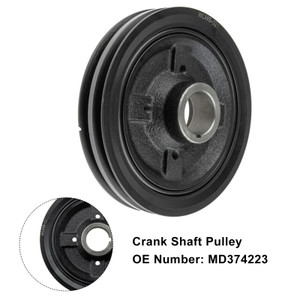 Mitsubishi L200 Shogun Sport 2.5 TD 4D56 Diesel Crank Shaft Pulley MD374223 Generic