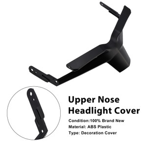 2024-2025 Honda CBR650R Upper Nose Headlight Cover Black Generic