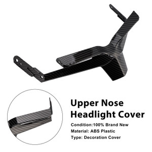 2024-2025 Honda CBR650R Upper Nose Headlight Cover Carbon Generic
