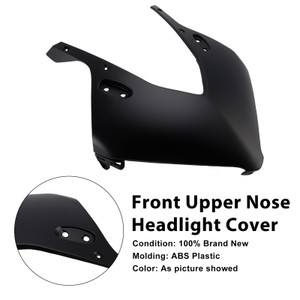 2024-2025 Honda CBR650R Front Upper Nose Headlight Cover Black Generic