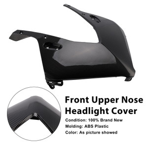 2024-2025 Honda CBR650R Front Upper Nose Headlight Cover Carbon Generic