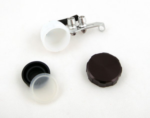 Universal Brake or Clutch Master Cylinder Oil Reservior (Black-Plain Cap)