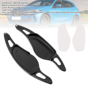 2016-2025 BMW 1/2/3/4/5/6/7/8 Series Steering Wheel Paddle Shifter Extensions Aluminium Black Generic