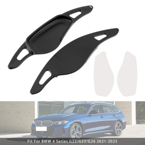 2018-2025 BMW M5 M8 X5M X3M Z4 Steering Wheel Paddle Shifter Extensions Aluminium Black Generic