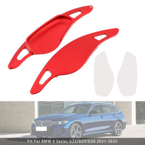 2016-2025 BMW 1/2/3/4/5/6/7/8 Series Steering Wheel Paddle Shifter Extensions Aluminium Red Generic