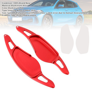 2018-2025 BMW G01 G02 G05 G06 G07 G80 G82 Steering Wheel Paddle Shifter Extensions Aluminium Red Generic