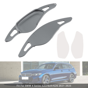 2018-2025 BMW M5 M8 X5M X3M Z4 Steering Wheel Paddle Shifter Extensions Aluminium Grey Generic