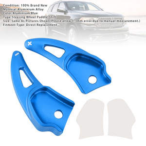 2015-up Dodge Challenger Paddle Shifter Extension Aluminium Blue Generic