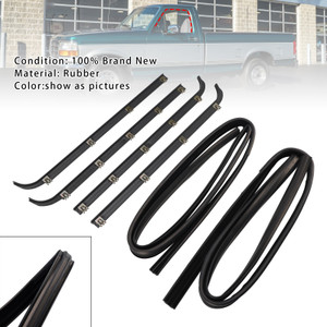 1987-1996 Ford Bronco 4PCS Door Window Seal Belt Weatherstrip + 2PCS Seal Kit Generic