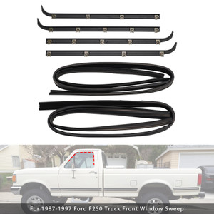 1997 Ford F250 HD Front 4PCS Door Window Seal Belt Weatherstrip + 2PCS Seal Kit Generic