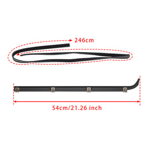 1997 Ford F250 HD Front 4PCS Door Window Seal Belt Weatherstrip + 2PCS Seal Kit Generic
