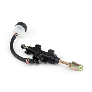 Rear Master Cylinder Hydraulic Brake Pump Fluid Reservoir Universal, Black