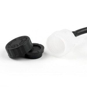 Rear Master Cylinder Hydraulic Brake Pump Fluid Reservoir Universal, Black
