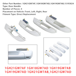 2012-2018 Ram 1500 2500 3500 4pcs Door Handles 1GH21GW7AF Generic