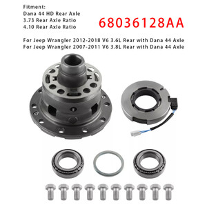 2007-2011 Jeep Wrangler V6 3.8L Rear with Dana 44 Axle Rear Differential Case w/ Locker Kit 68036128AA Generic