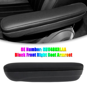2016-2019 Fiat 500 Abarth Front Right Seat Armrest 6BV48KRLAA Black Generic