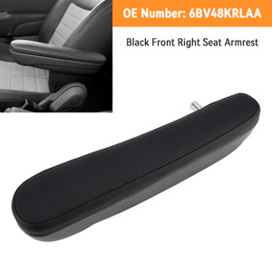 2016-2019 Fiat 500 Abarth Front Right Seat Armrest 6BV48KRLAA Black Generic