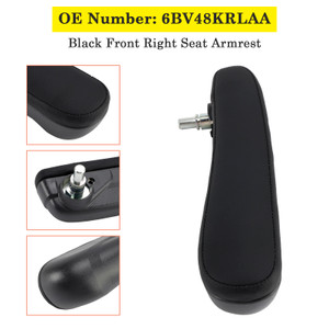 2016-2019 Fiat 500 Abarth Front Right Seat Armrest 6BV48KRLAA Black Generic