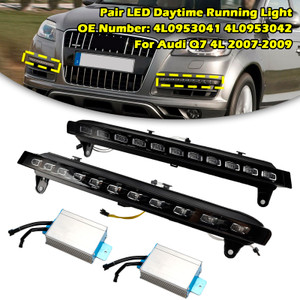 2007-2009 Audi Q7 2x LED Daytime Running Light 4L0953041 4L0953042 Generic