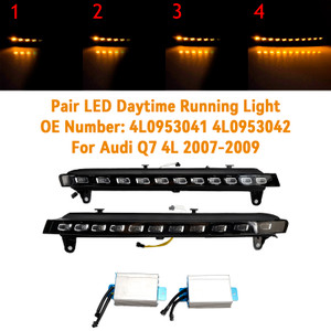 2007-2009 Audi Q7 2x LED Daytime Running Light 4L0953041 4L0953042 Generic