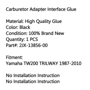 Intake Carburetor Interface Joint Air Joint Yamaha TW200 TRILWAY (1987-2010)