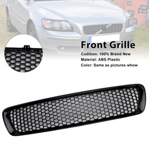 2004-2007 VOLVO S40 V50 Pre-Facelift Front Grille without letter Gloss Black Generic