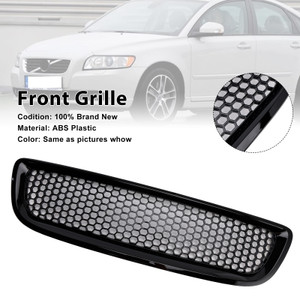 2008-2012 VOLVO S40 V50 Pre-Facelift Front Grille without letter Gloss Black Generic