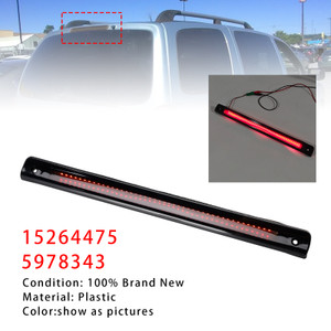 2005-2007 Buick Terraza 3rd Brake Light Rear 15264475 Black and Red Generic