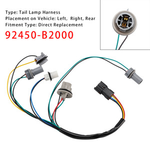 2013-2019 Kia Soul LH or RH Tail Lamp Harness NON-LED 92450-B2000 Generic