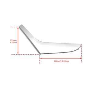 2009-2013 Volkswagen Golf MK6/ Golf GTI 2pcs Left & Right Inner Door Handle Trim Cover Silver Generic