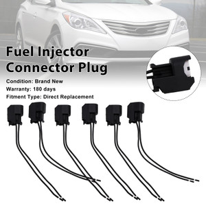 6-EV6 Fuel Injector Connector Plug Clip Pigtail Quick Disconnect Fit Hyundai