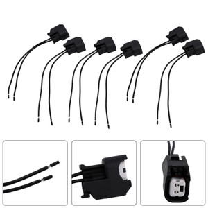 6-EV6 Fuel Injector Connector Plug Clip Pigtail Quick Disconnect Fit Hyundai