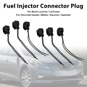 6-EV6 Fuel Injector Connector Plug Clip Pigtail Quick Disconnect Fit Hyundai