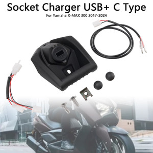 2017-2024 Yamaha X-MAX 300 Socket Charger USB+ C Type Black Generic