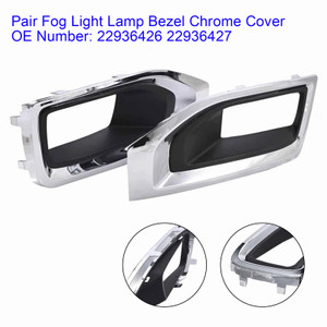 2015-2018 Yukon Yukon XL submodel: Denali, SLE, SLT Fog Light Lamp Bezel Cover Driver Left+Right Side 22936426 Generic
